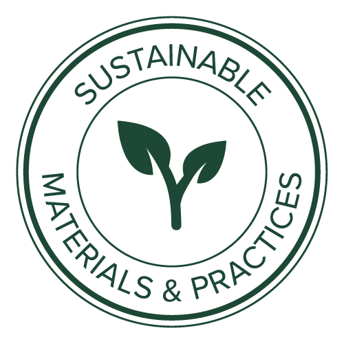 Brand Seal graphic: Sustainable Materials & Practices