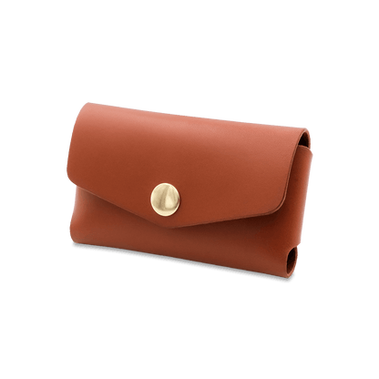Business Card Holder in brown.