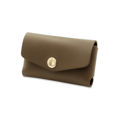 Business Card Holder in olive.