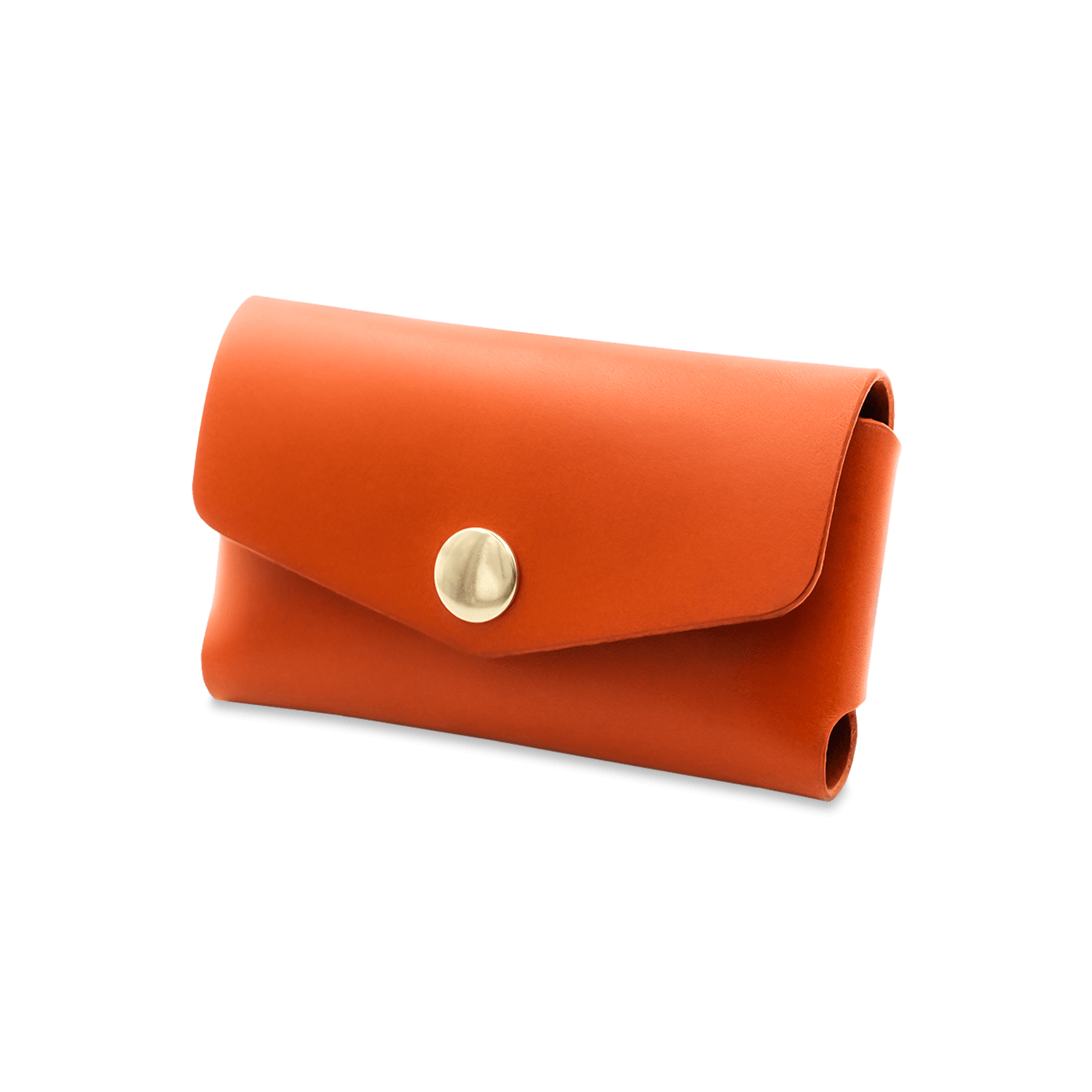 Business Card Holder in orange.