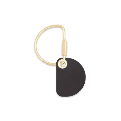 Crescent Keychain in Black