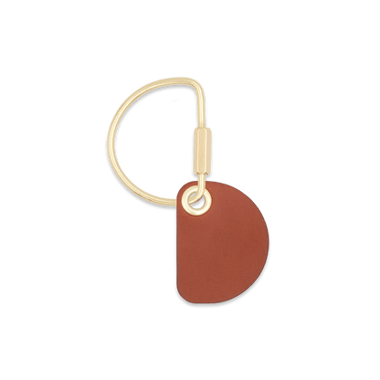 Crescent Keychain in brown