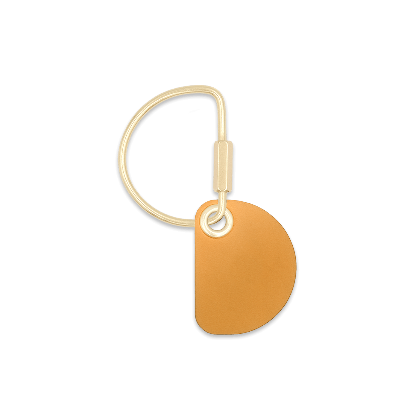 Crescent Keychain in Gold