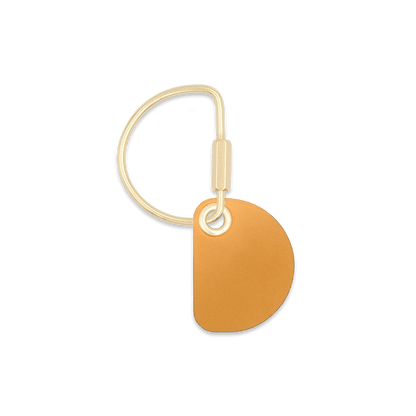 Crescent Keychain in Gold