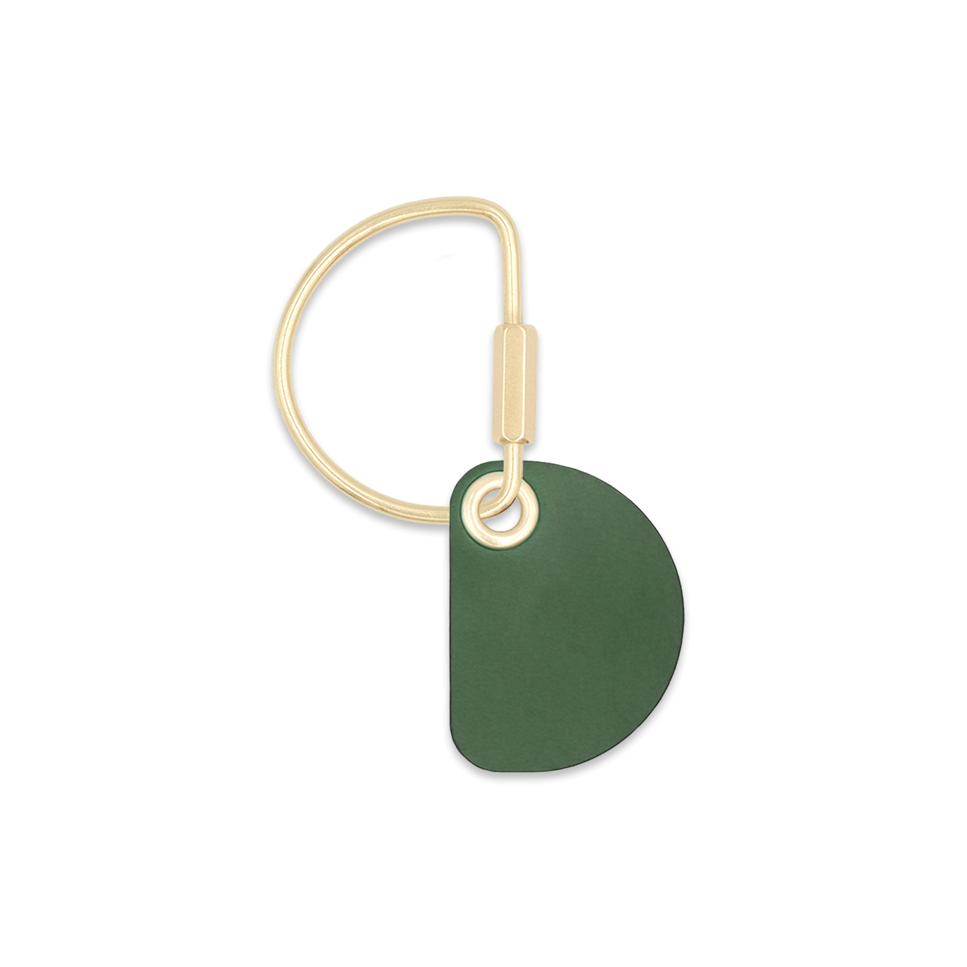 Crescent Keychain  in Green