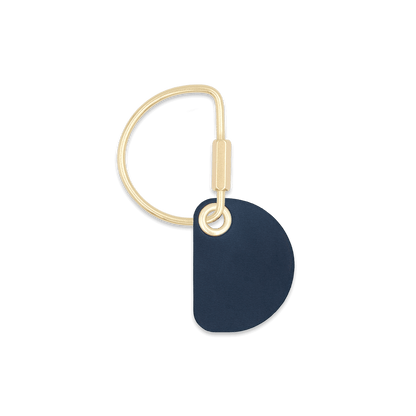 Crescent Keychain in Navy
