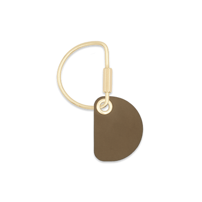 Crescent Keychain in Olive
