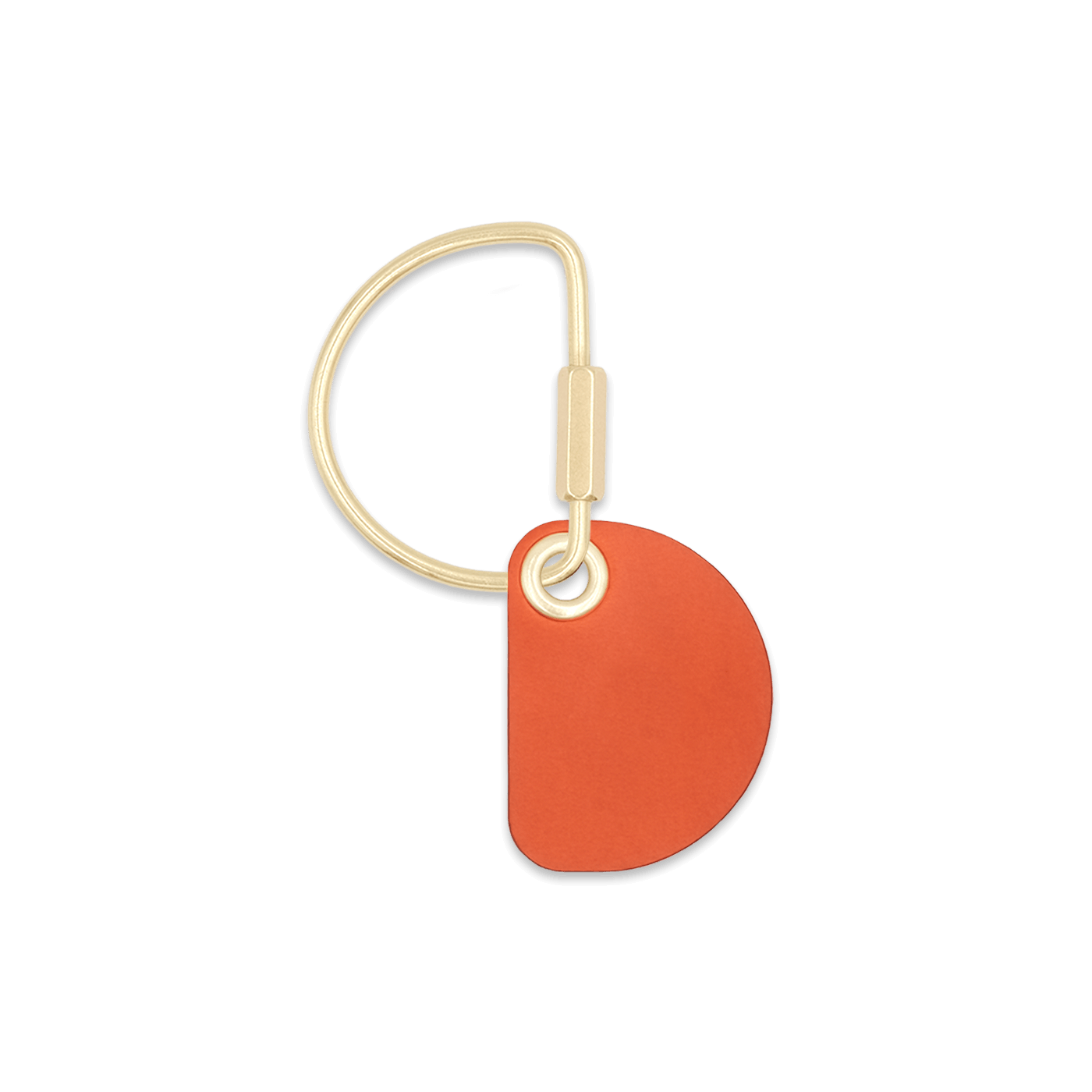Crescent Keychain in Orange