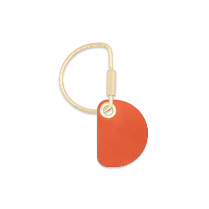 Crescent Keychain in Orange