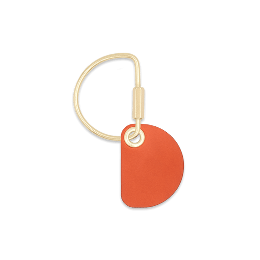 Crescent Keychain in Orange