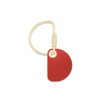 Crescent Keychain in Red