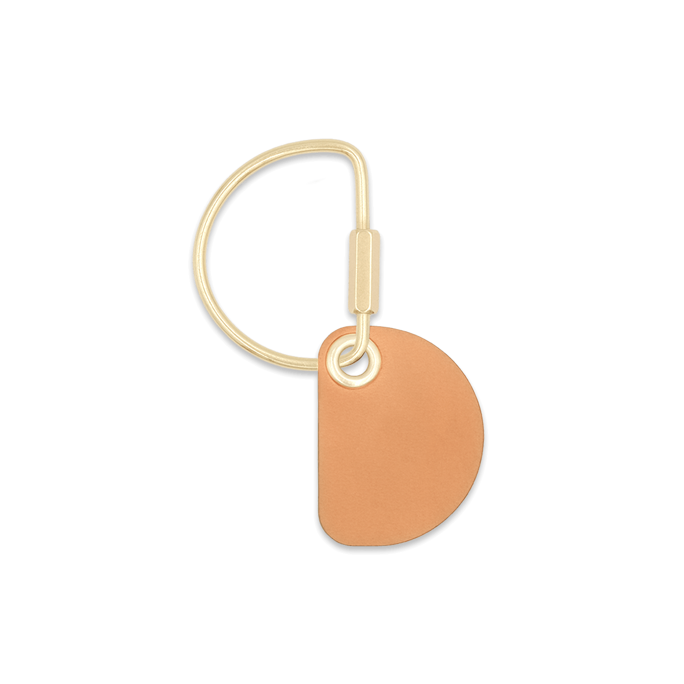 Crescent Keychain in tan