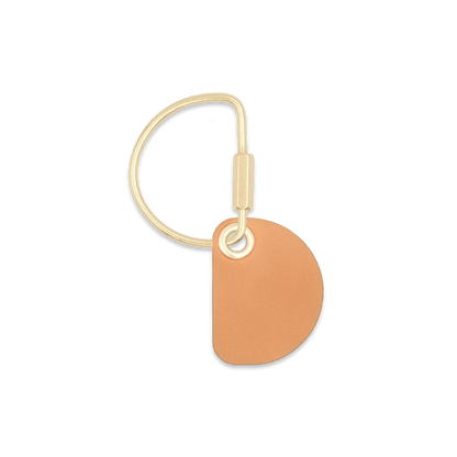 Crescent Keychain in tan