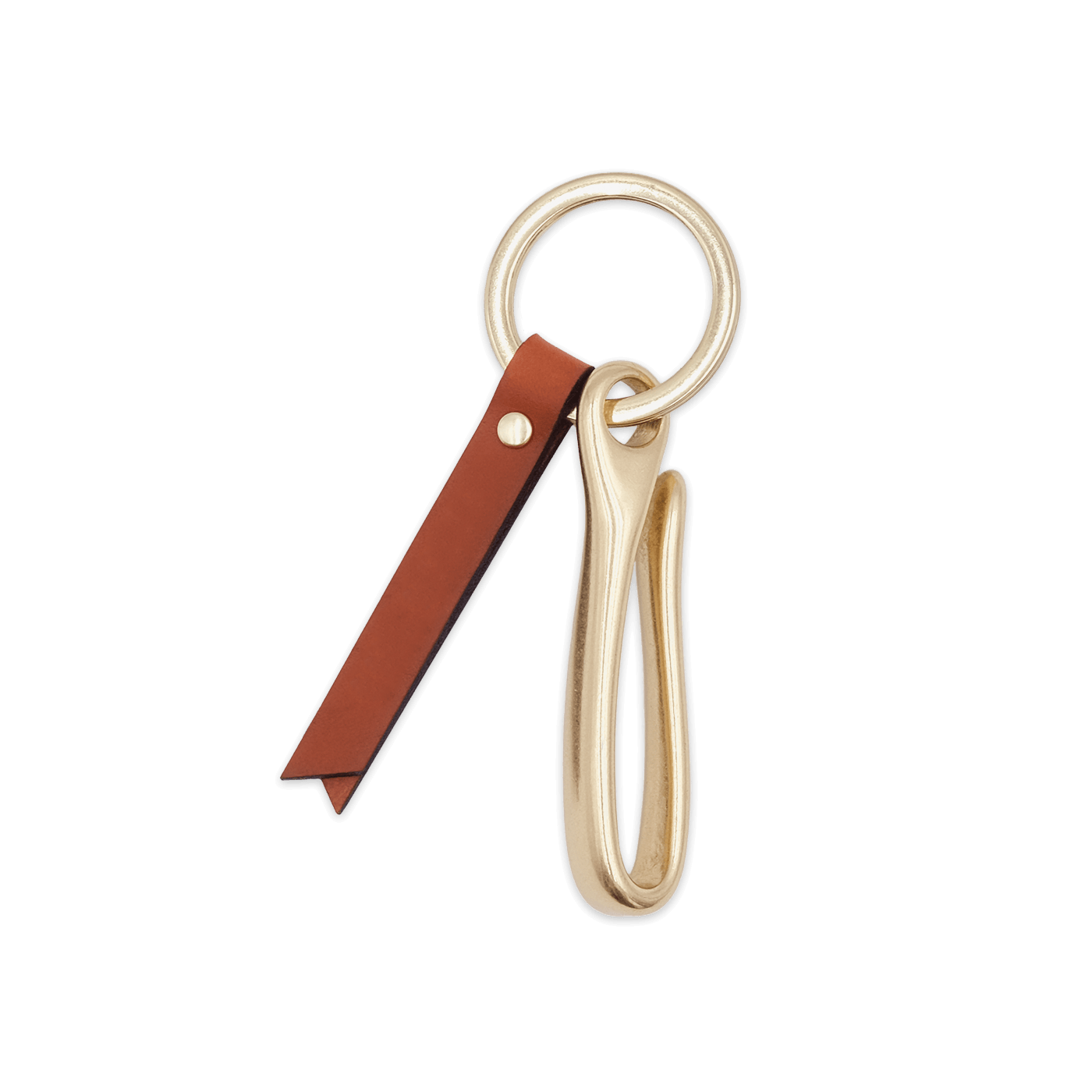 FishHook Keychain in Brown