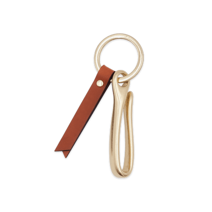 FishHook Keychain in Brown