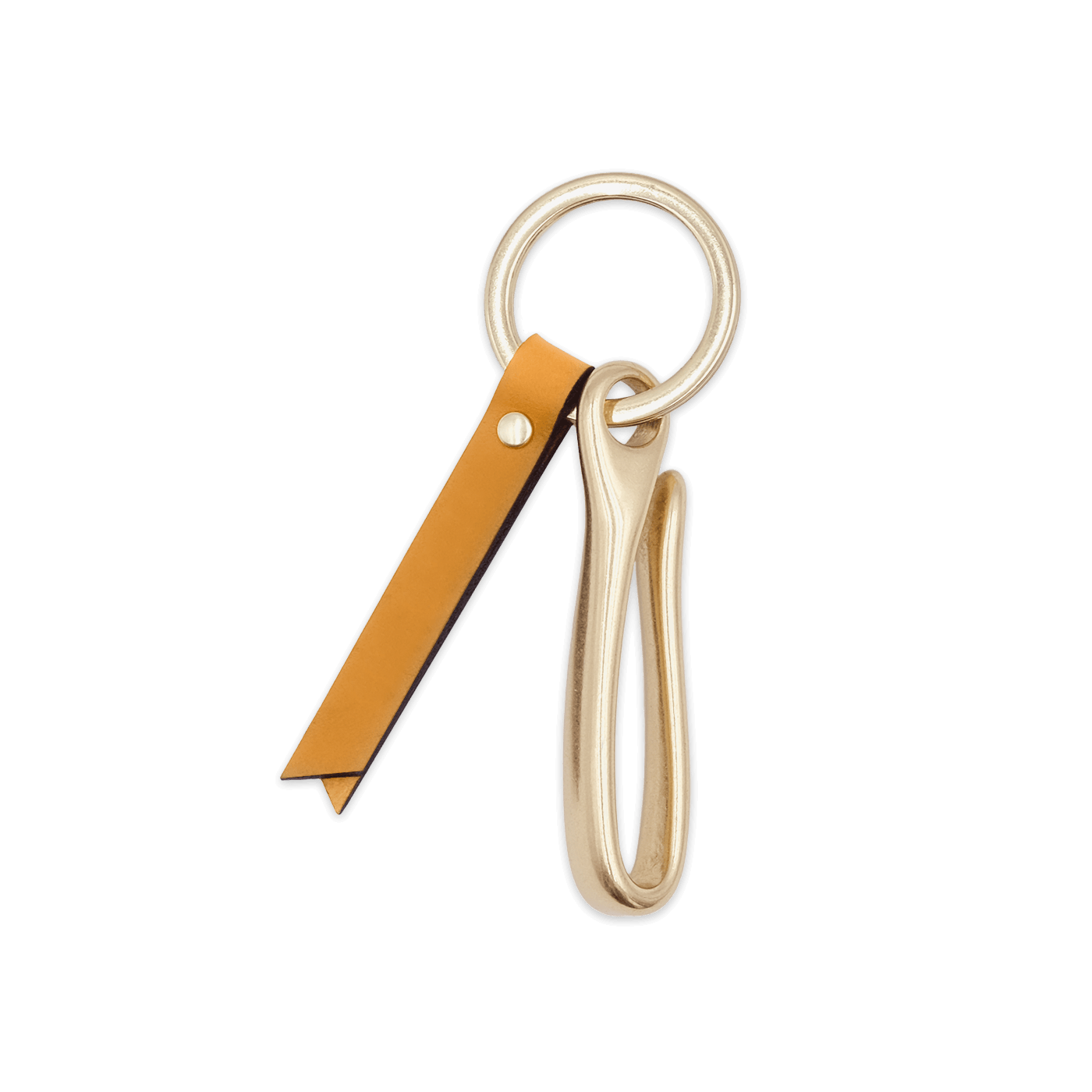 FishHook Keychain in gold