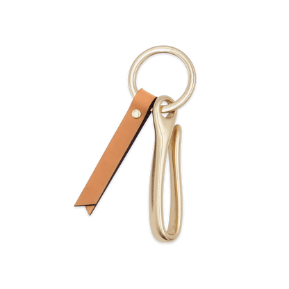 FishHook Keychain in Tan