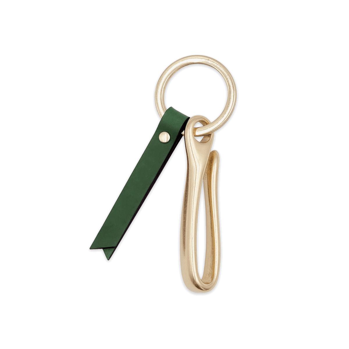 Fish Hook Keychain in Green