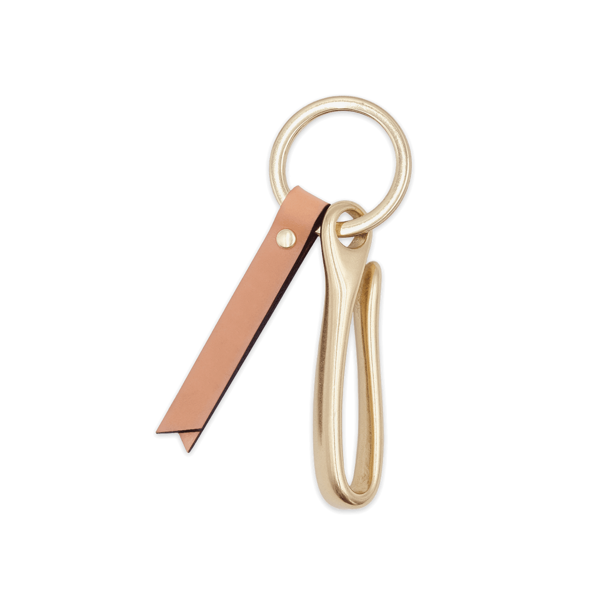 Fish Hook Keychain in Natural