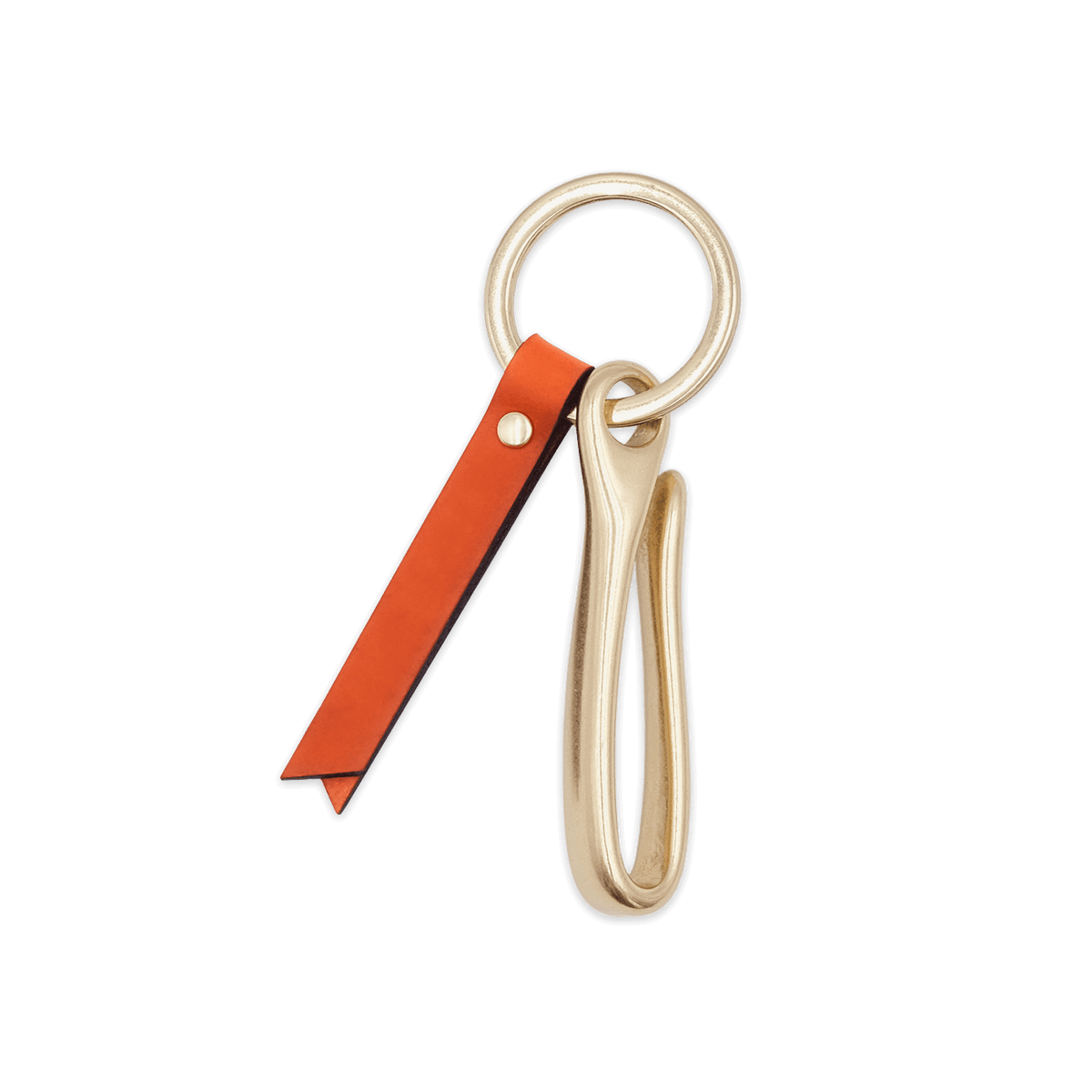Fish Hook Keychain in Orange