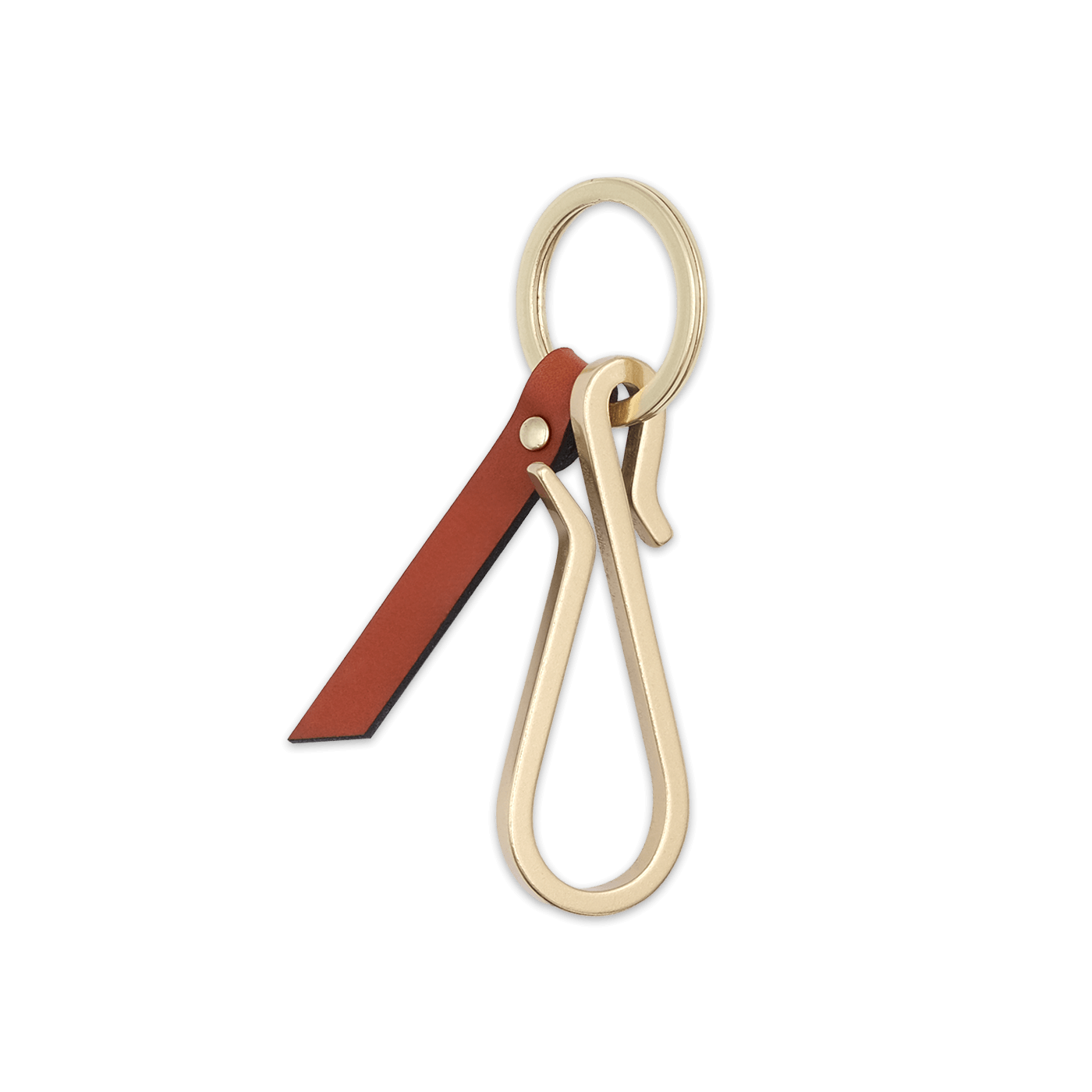Hairpin Keychain in Brown