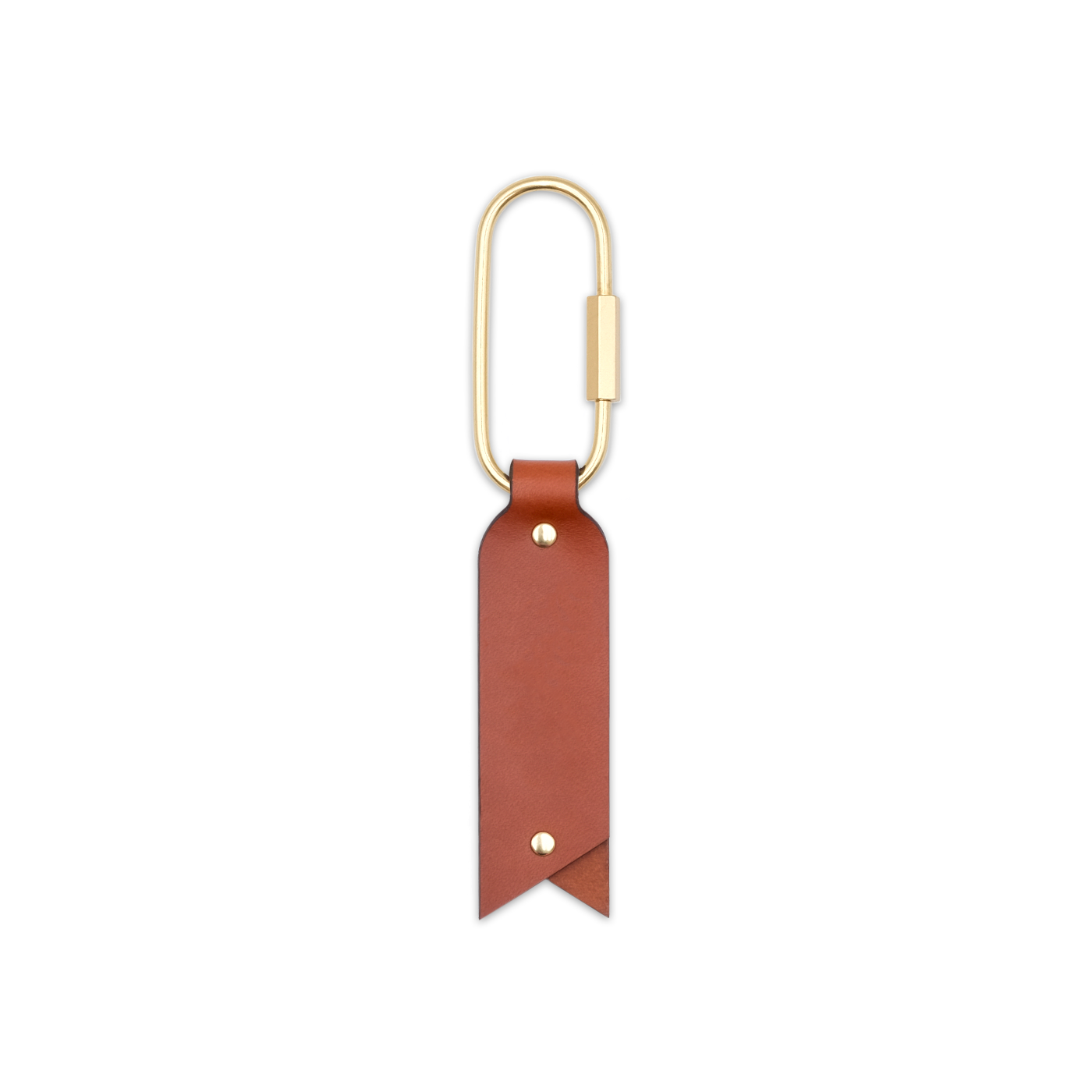 Oval Keychain Brown