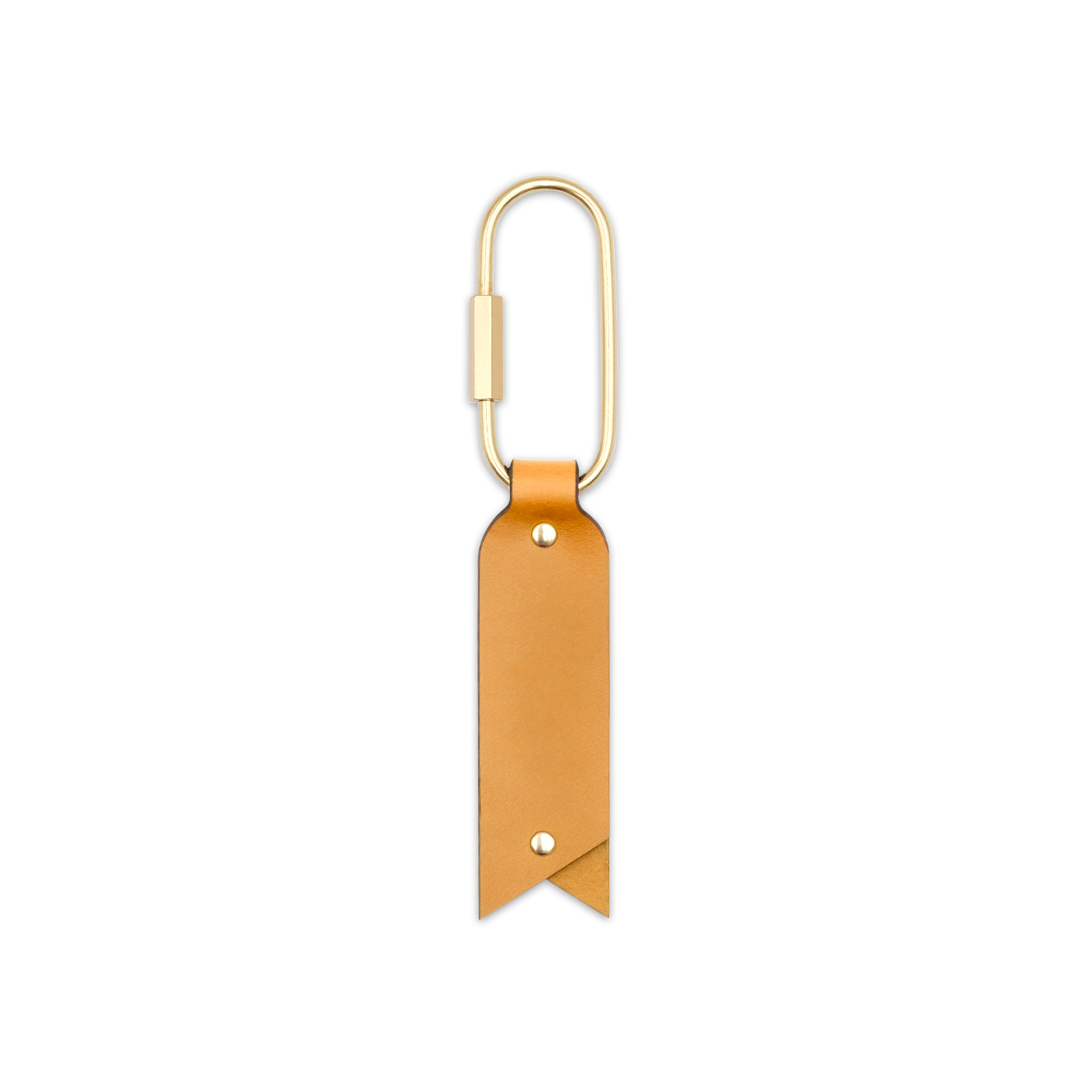 Oval Keychain in Gold