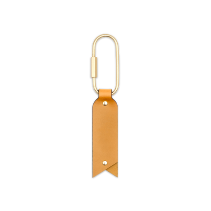 Oval Keychain in Gold