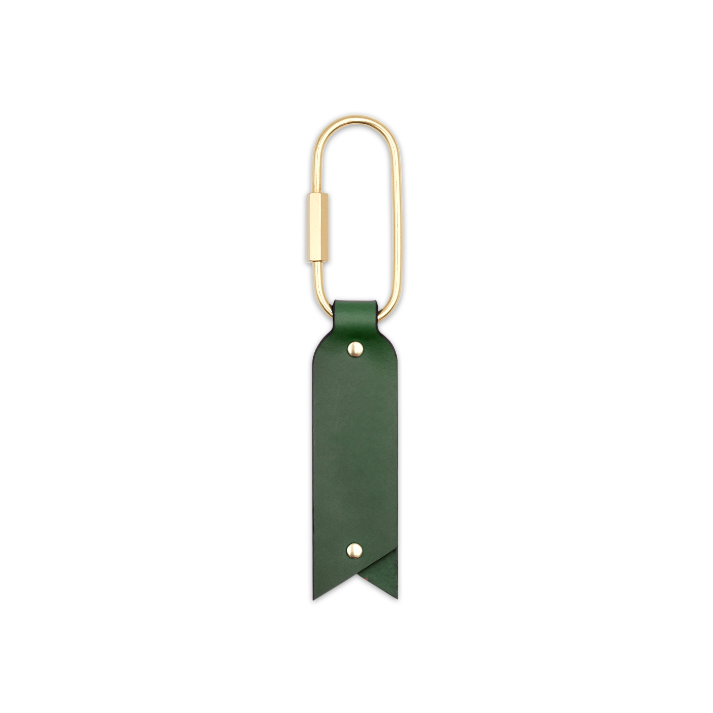 Oval Keychain in Green