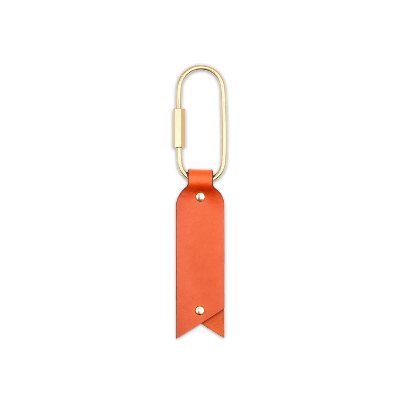 Oval Keychain in Orange