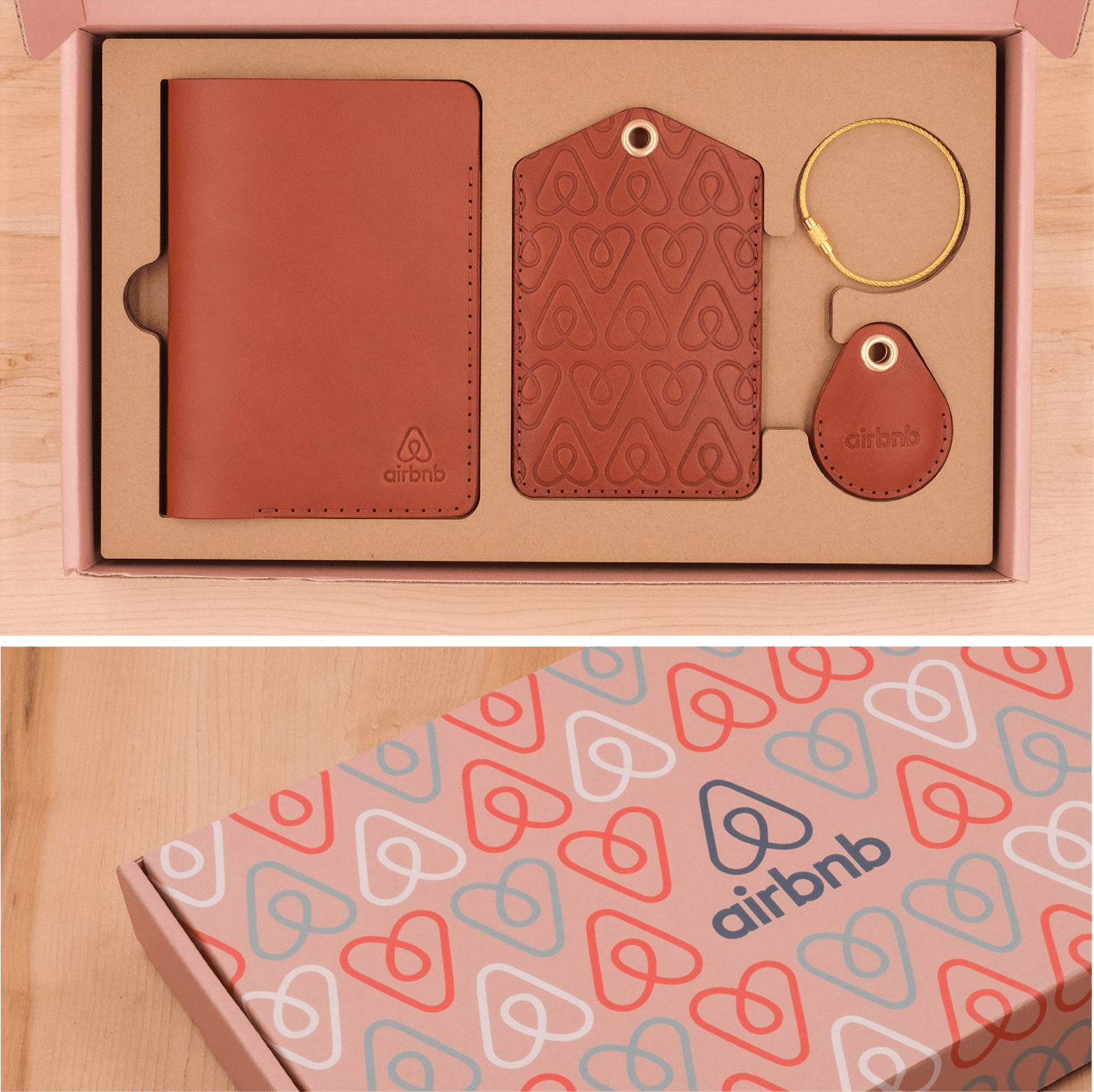 Airbnb branded Premium Gift box inside and out
