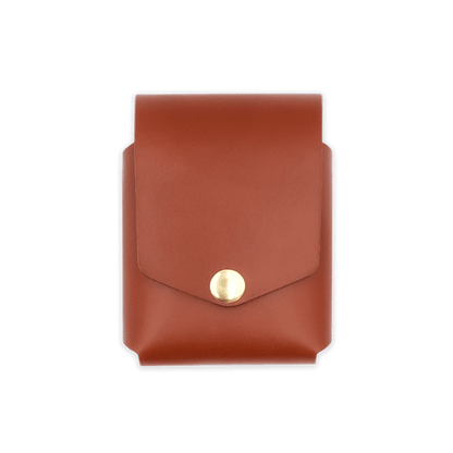 Playing Card Case in Brown Leather