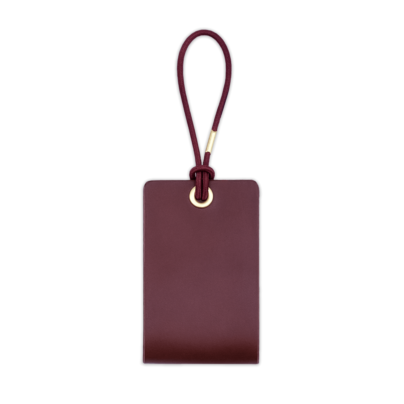 Standard Luggage Tag in Burgundy.