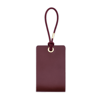 Standard Luggage Tag in Burgundy.