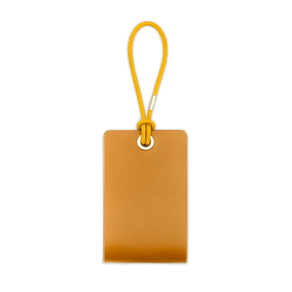 Standard Luggage Tag in Gold.