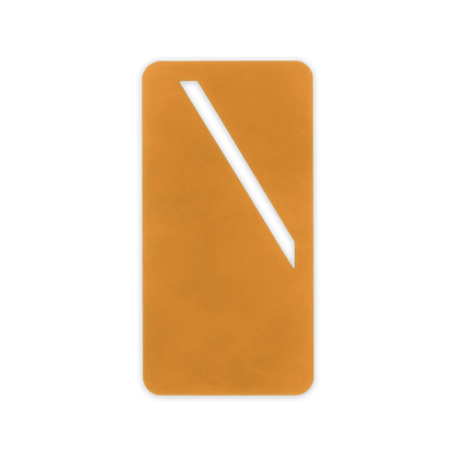 Gold leather bookmark 