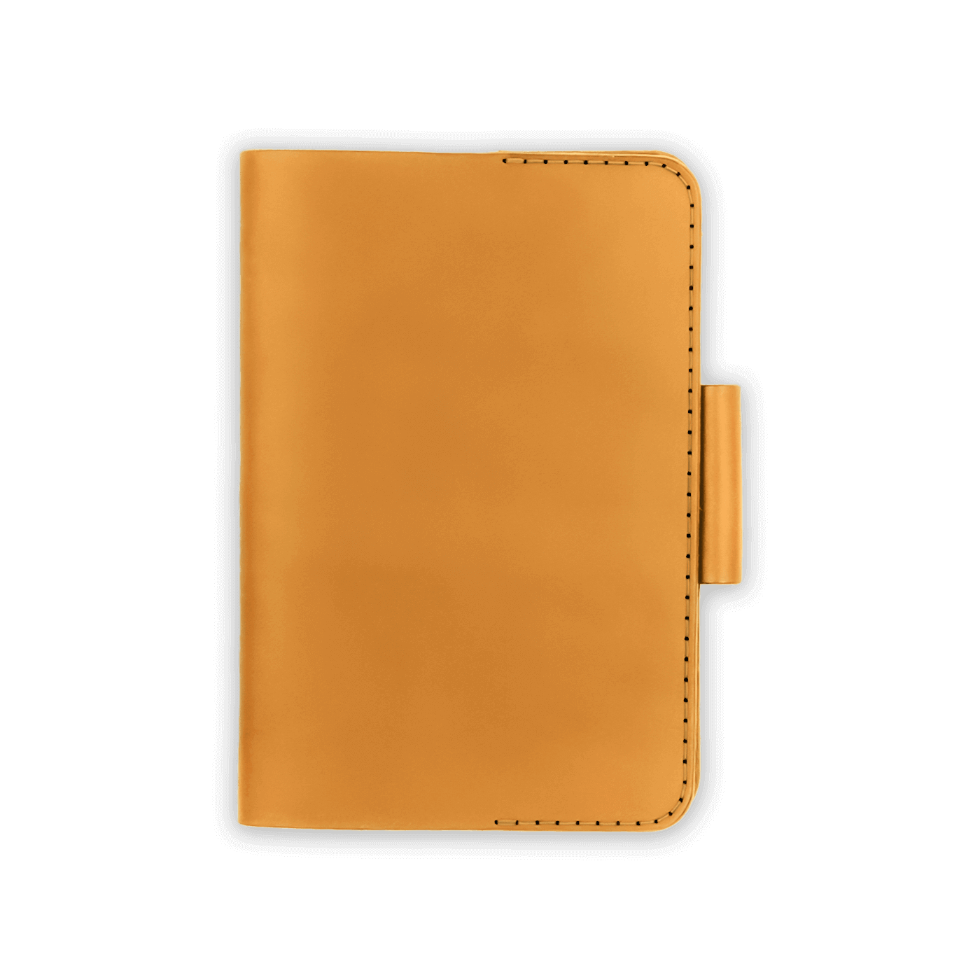 Gold leather golf scorecard holder 
