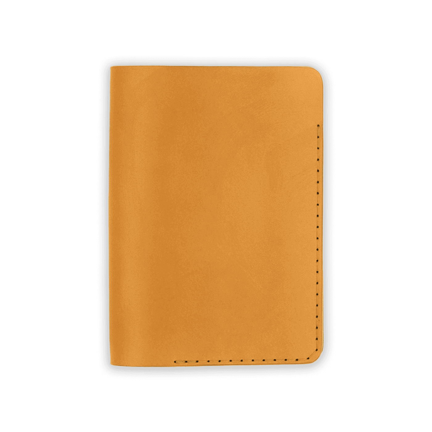 Gold leather passport holder 