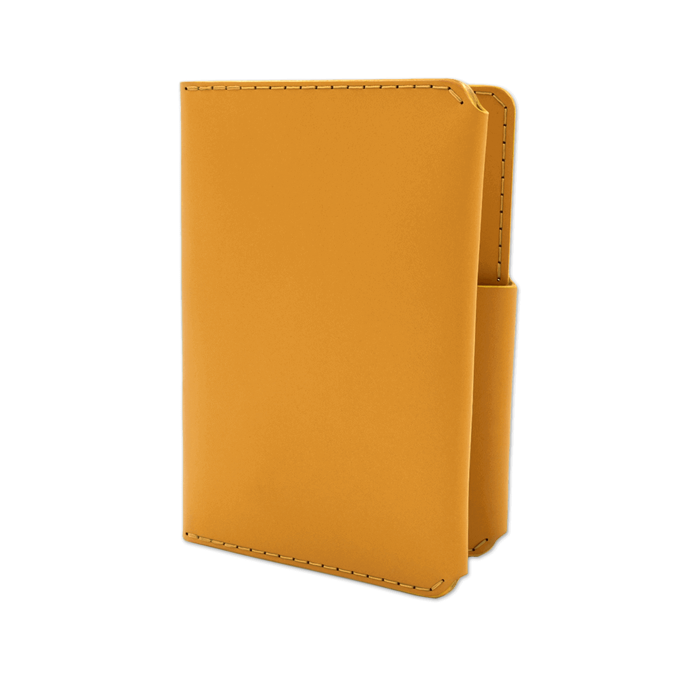 Gold leather passport wallet 