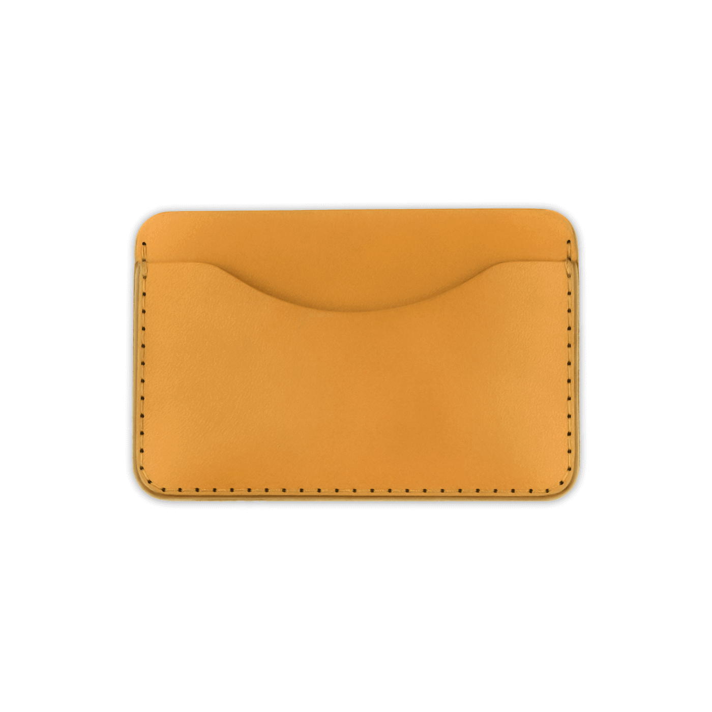 Gold leather cardholder 