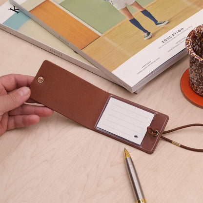 Standard Luggage Tag Open