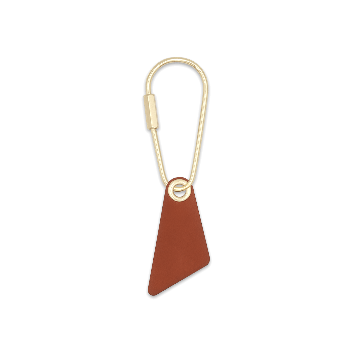 Teardrop Keychain in Brown 