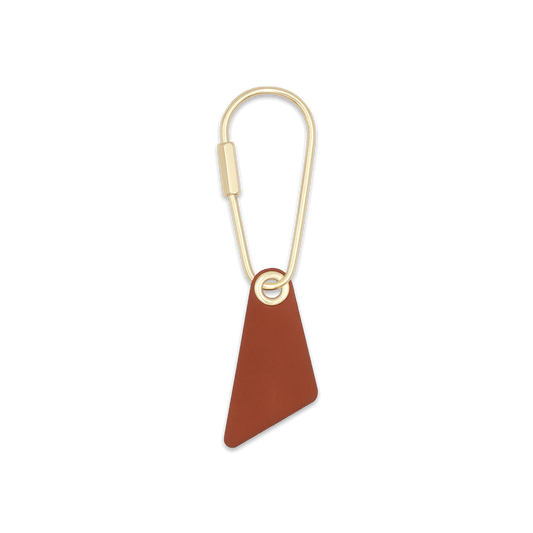 Teardrop Keychain in Brown 