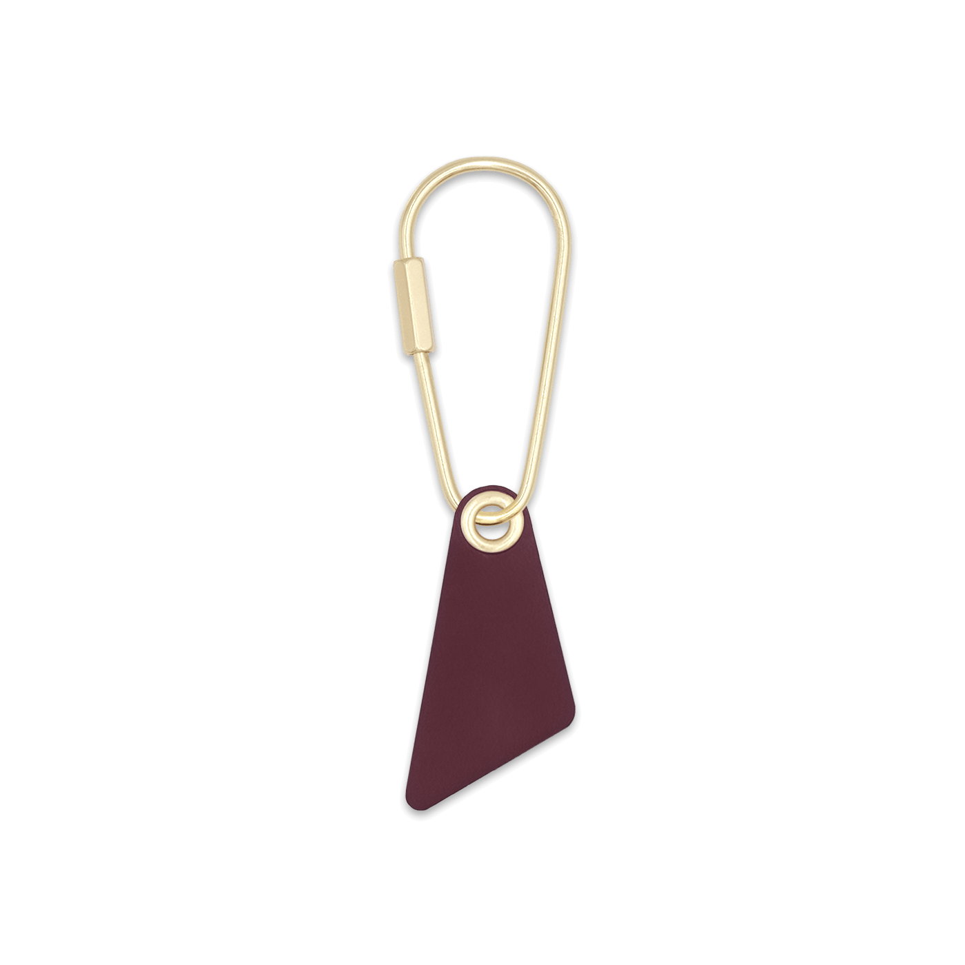 Teardrop Keychain in Burgundy