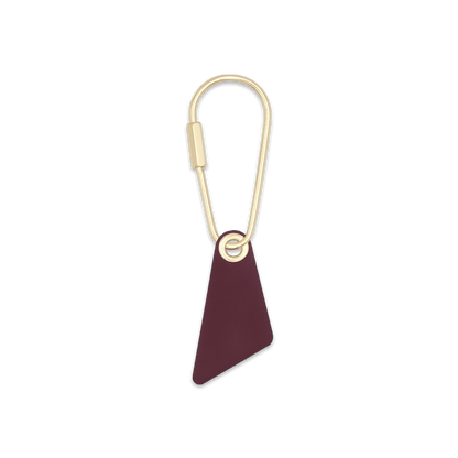 Teardrop Keychain in Burgundy