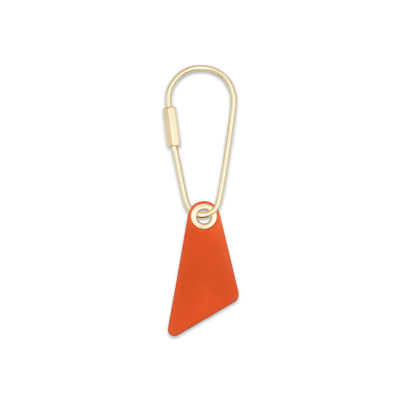 Teardrop Keychain in  Orange